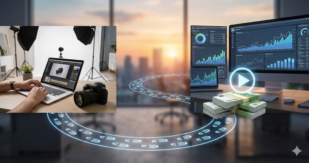 Traseu câștiguri YouTube: de la 0 la 2000 euro lunar și echipament video.