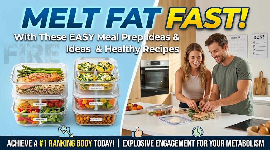 Healthy fat-burning meal prep containers with salmon, quinoa, eggs, and fresh veggies for fast weight loss